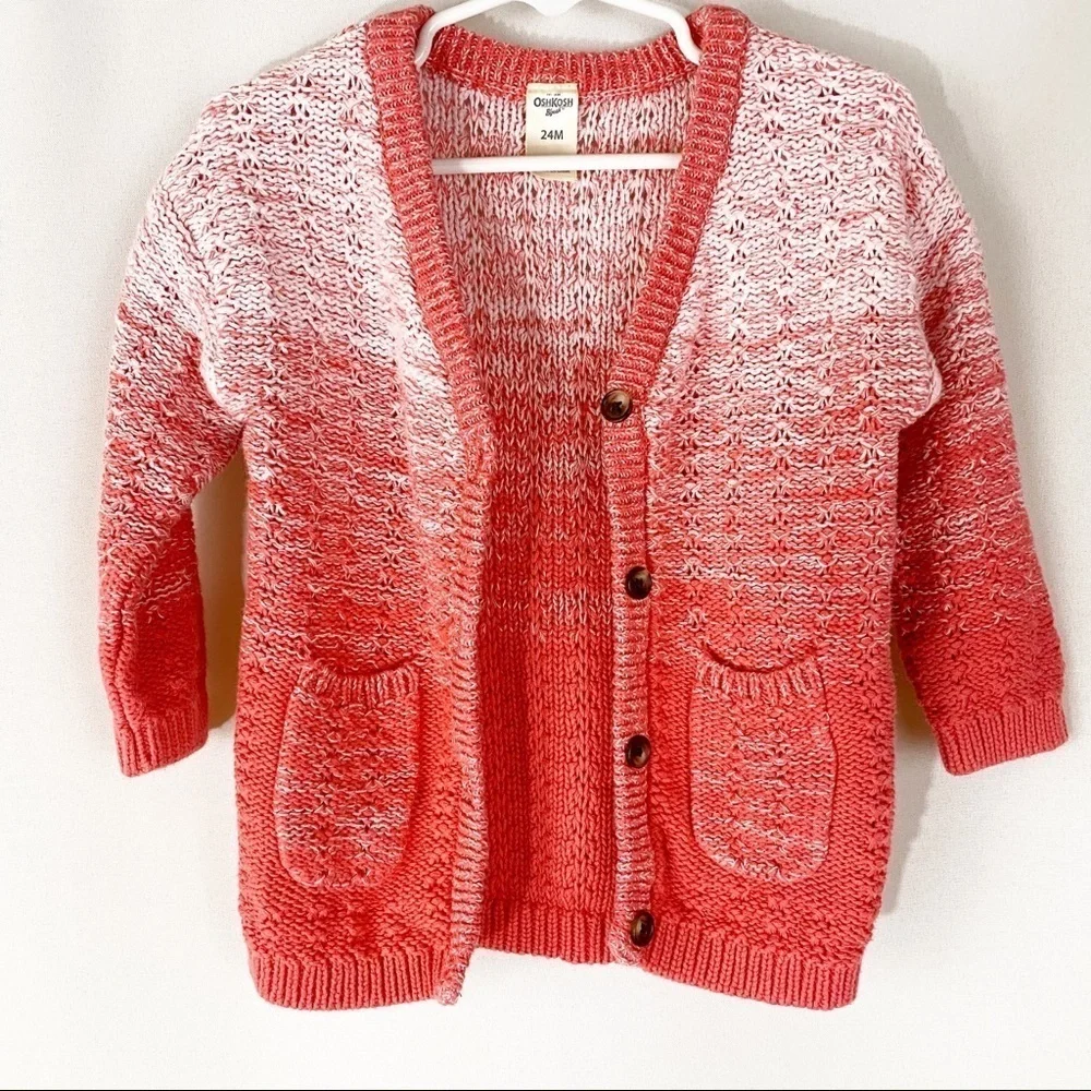 Girl's Osh‎ Kosh Cardigan Ombré Sweater